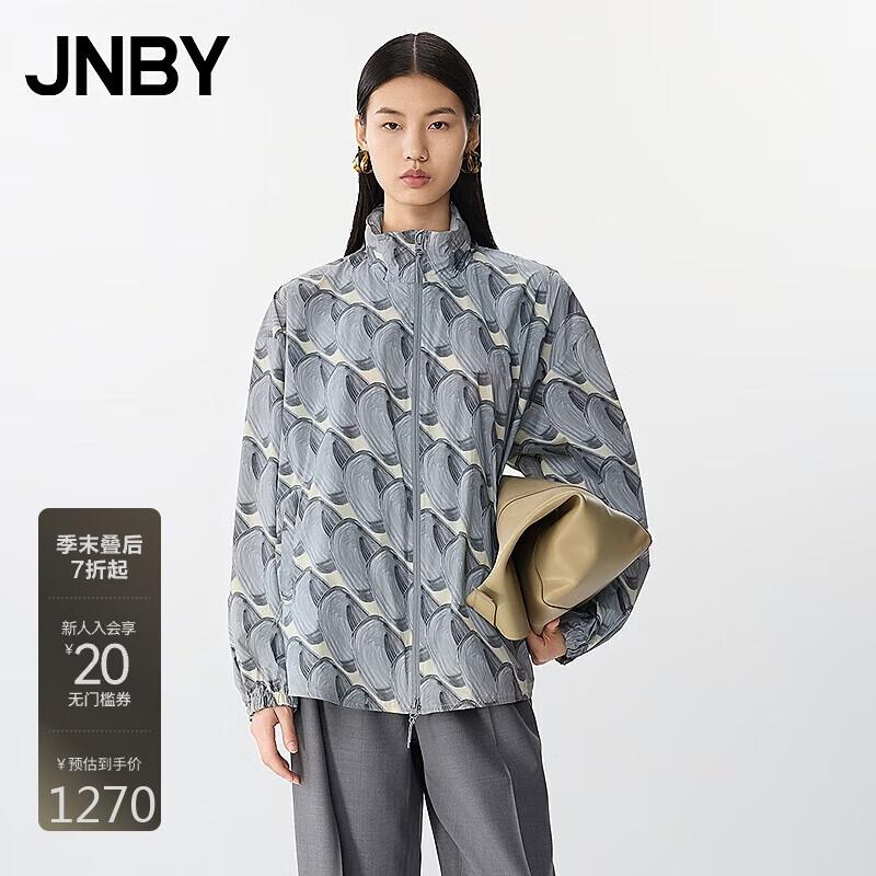 JNBY Women s Geometric Print Hooded Sun Protection Jacket S