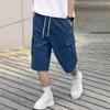 Pantaloncini da uomo a vestibilità larga con tasche multiple e coulisse Pantaloncini corti