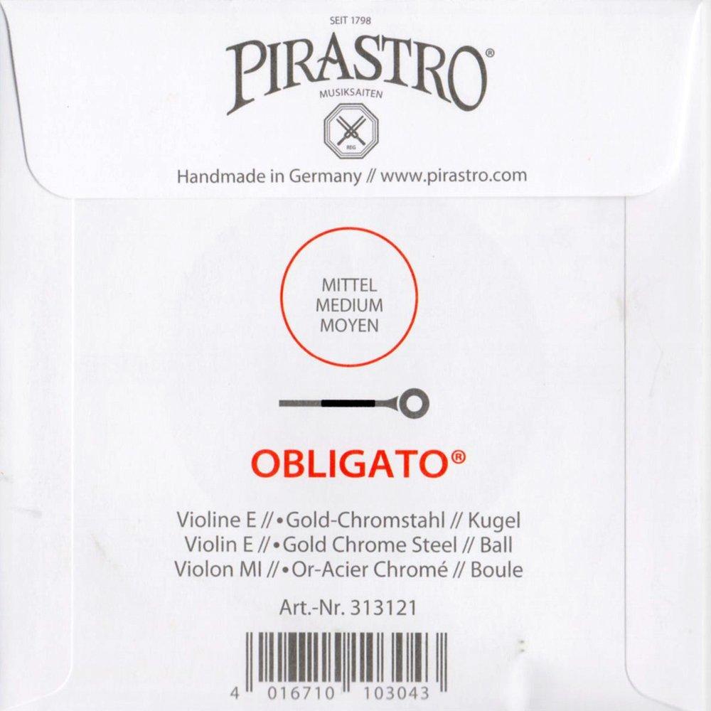 Pirastro Obligator E Gold Violin String Set E Ball End