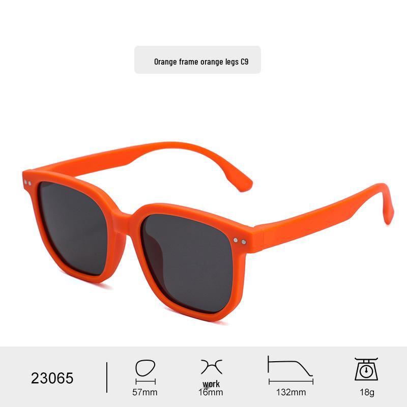

Silicone Soft Polarized UV Protection Children s Sunglasses - Studded Square Frame for Boys & Girls, Trendy Baby Eye Protection for Outings
