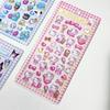 8Style Anime Sanrio Kuromi Hellokitty Hangyodon Cinnamoroll 3D Sanrio Sticker Crystal Decoration Stickers Casesdiy Toy