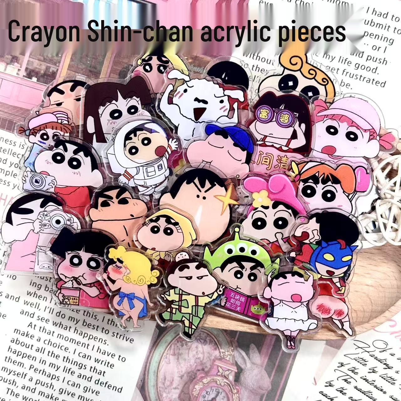 Shin-chan Acrylic DIY Double-Sided Patches - 2cm, 4cm, 8cm Crayon Shin-chan Pieces 4CM 1 jin