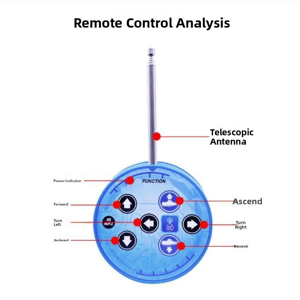 Simulation Model Mini RC Submarine Waterproof Waterproof Diving Toys  Boys Girls Toys