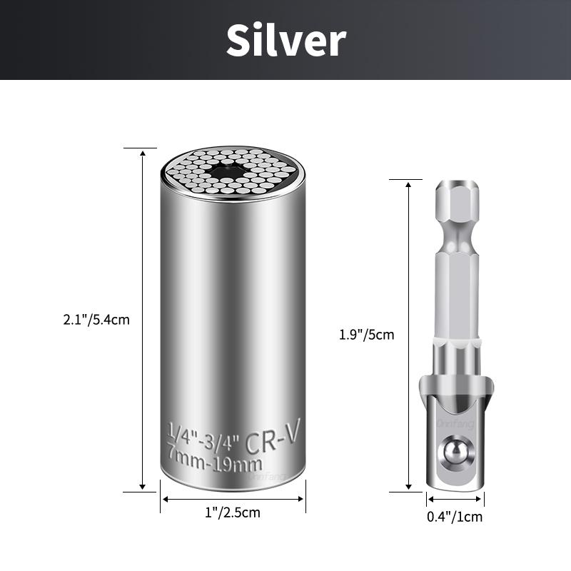 Universal Hardware Torque Wrench Head Set Socket Sleeve In Wrench 7-19mm Spanner Key Magic Portable Multi Hand Tools