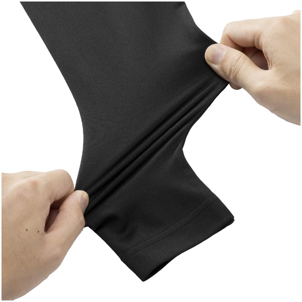 Mizuno Practice Graphic Undershirt Long Size Black Undershirt, Fleece-Lined (Low Neck, Sleeve), M,