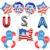 Onafhankelijkheidsdag Aluminiumfolie Ballonnenset Amerikaanse Vlag Usa Feestversiering Decoratieve Ballonnen