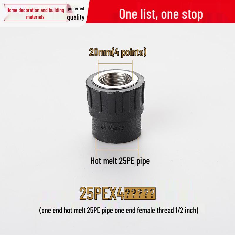 Vícevelikostní vodovodní potrubní tvarovka: Vnitřní/Vnější závitové koleno T pro 4, 6 a 1-palcové potrubí