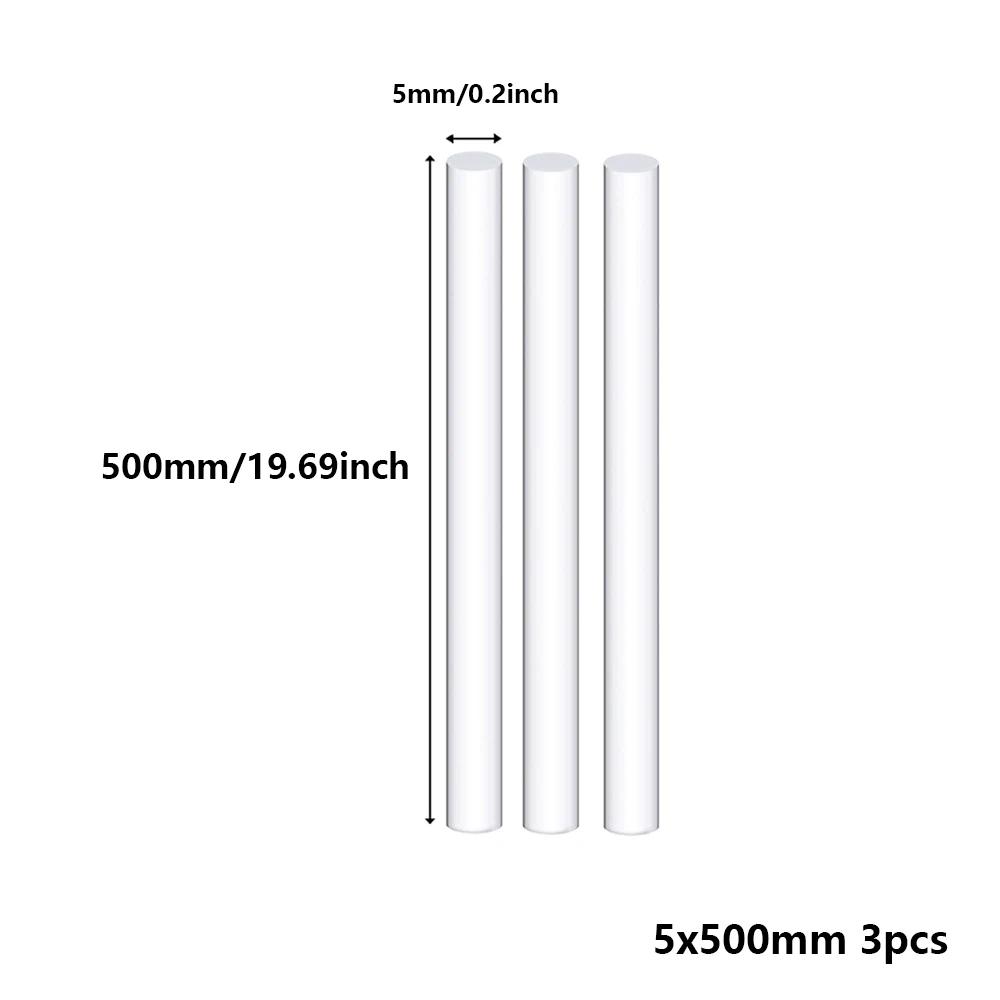 1-5 pièces de tiges rondes transparentes en acrylique, barres transparentes en acrylique pour modèles de construction DIY, artisanat et projets de matériaux