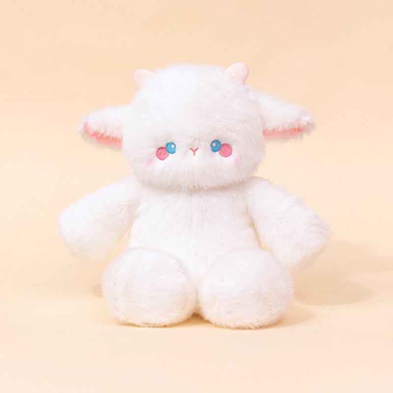 Zaino peluche Duo Gatto e Pecora che Corrono con Bambole Orso e Ape