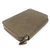 Great Dunhill Purse Bordon Double Zipper Organizer Long Wallet Brown leather Used