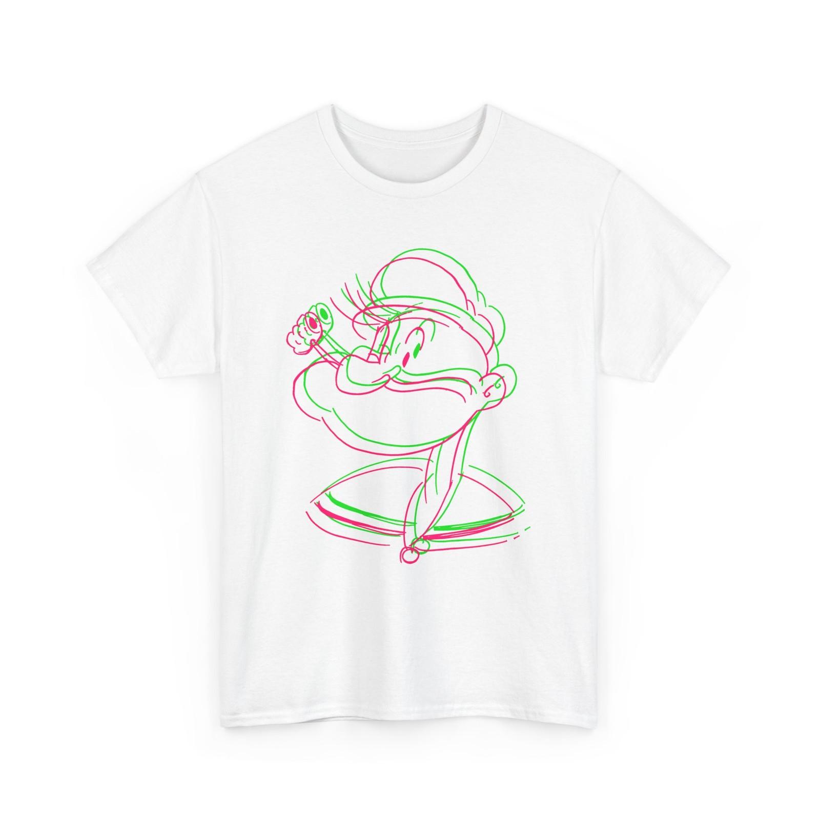 1930s vintage popeye illustration reproduction tshirt S разноцветный