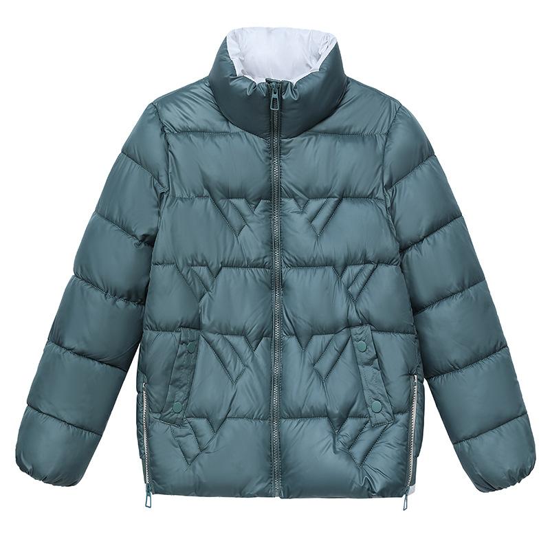 2025 New Women's Padded Jacket Thickened Short Cotton Jacket Women's Stand Collar Bread Jacket Winter Jacket