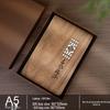Custom Wooden Notebook & Thermos Gift Set: Plum, Orchid, Bamboo, Chrysanthemum Designs for Teachers & Clients, Perfect for Graduation Season
