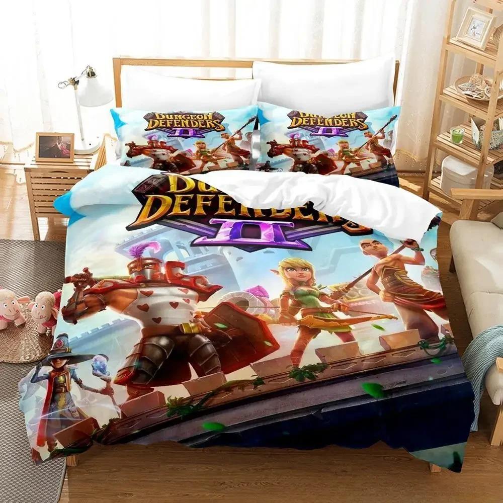 3D Printed Game Dungeon Defenders Bedding Sets Exquisite Bed Supplies Set Duvet Cover Bed Comforter Set Luxury Birthday Gift