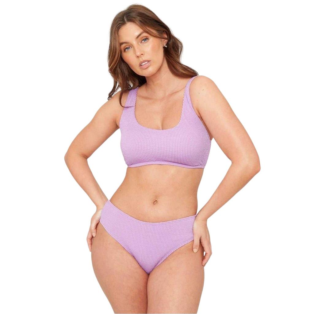 Be You Womens/Ladies Textured Bikini Bottoms