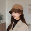 Elderly Hat Female Autumn and Winter Versatile Basin Hat Elegant Mother Wool Top Hat In the Elderly Fashion Warm Bucket Hat