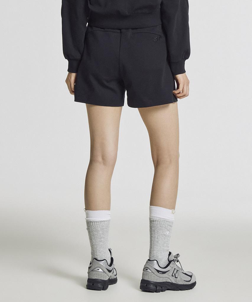 Nyuballanseu Nbnvg2W432 / Women Lightweight Double-Weave Length Shorts (Black)