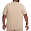 Nike Sportswear Essentials Logo Embroidered Ribbed Crew Neck Short Sleeve T-Shirt Men Tops Khaki DO7392-247