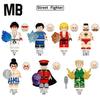 Street Fighter Building Block Mini Figures Set MB1131 1133 1135 Collectible Toy