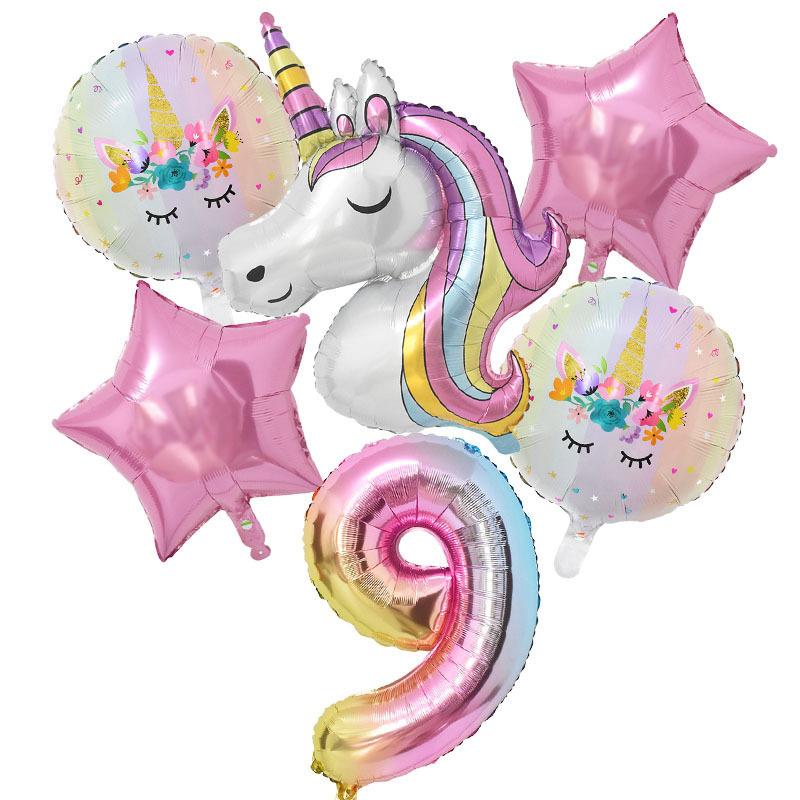 Cartoon Unicorn Birthday Party Decorationa  Unicorn Theme Bleware Paper Plate Cup Tablecloth Birthday Party Decor Supplies