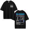 Blessd Siempre Album 2026 Tour T Shirt Men's Fashion Hip Hop Harajuku T Shirts Male Casual O-Neck 100% Cotton T-shirt Streetwear