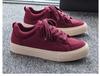 Burgundy Men's Trendy Canvas Sneakers: Versatile, Breathable Mesh for Casual Sports and Summer Style