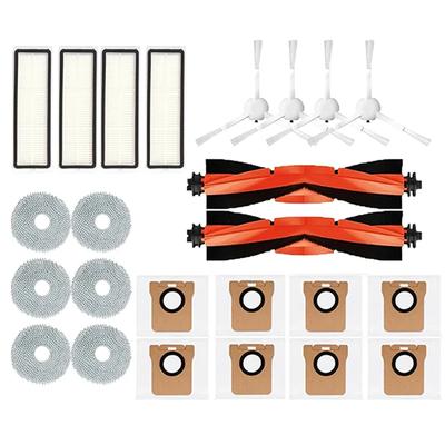 Pour Xiaomi Robot Vacuum X20+ / X20 Plus Accessoires Brosse latérale principale Filtre Hepa Chiffon de vadrouille Sacs à poussière Pièces de rechange