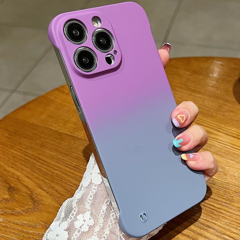 Applicable to iphone16 mobile phone case gradual change 14 borderless apple 13 matte 12promax hard case 11 new 15