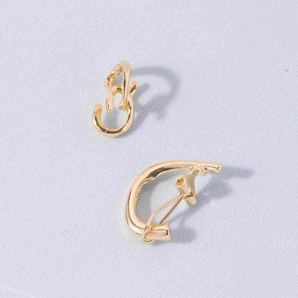 Style Street Chic Geometric Alloy Ear Cuffs Nonpiercing Trendy Jewelry Set