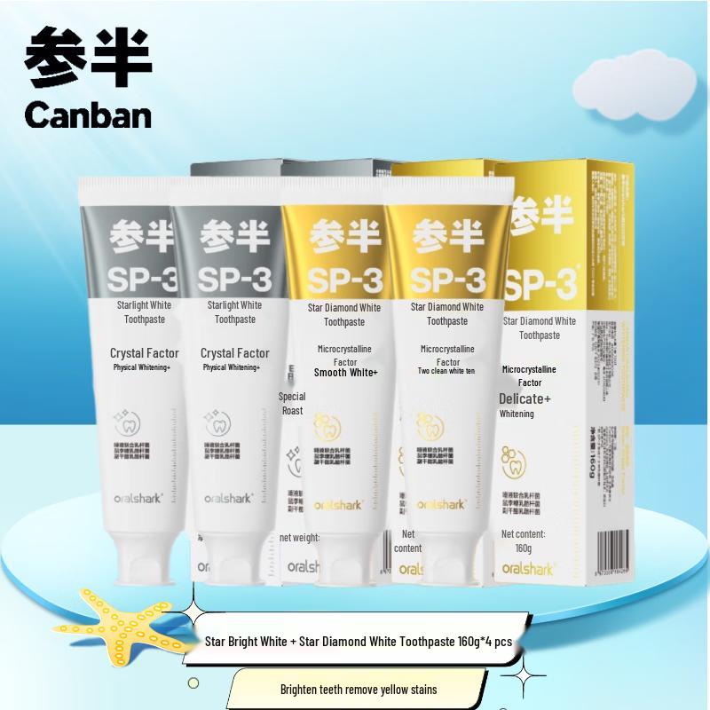 Canban SP-3 Whitening & Fresh Breath Toothpaste 4-Pack
