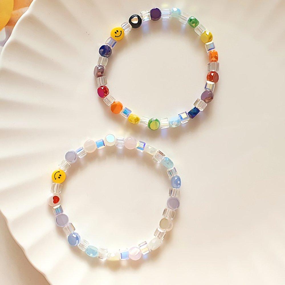 

Women s Daily Fashion Lalal Vivid Smile Bead Bracelet Multi