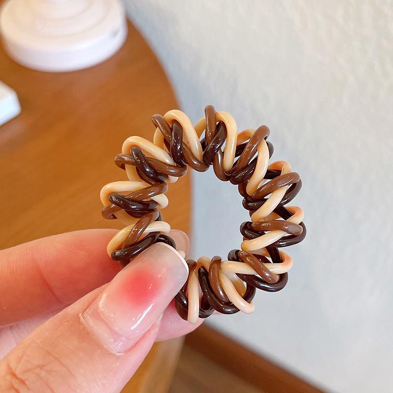 

2024 Скранчи для волос в виде телефонного шнура: Новая эластичная резинка для волос, нежная к волосам, женский аксессуар для волос.