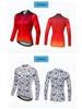 XINTOWN Women's Long Sleeve Plus Size Cycling Jersey - European & American Style, Printed Design