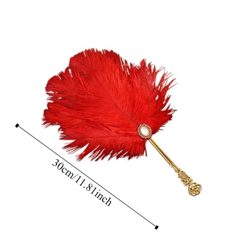 Cosplay Props Decorative Craft Fan Feather Crafts Cheongsam Dance Props Feather Fan  Fan Gift
