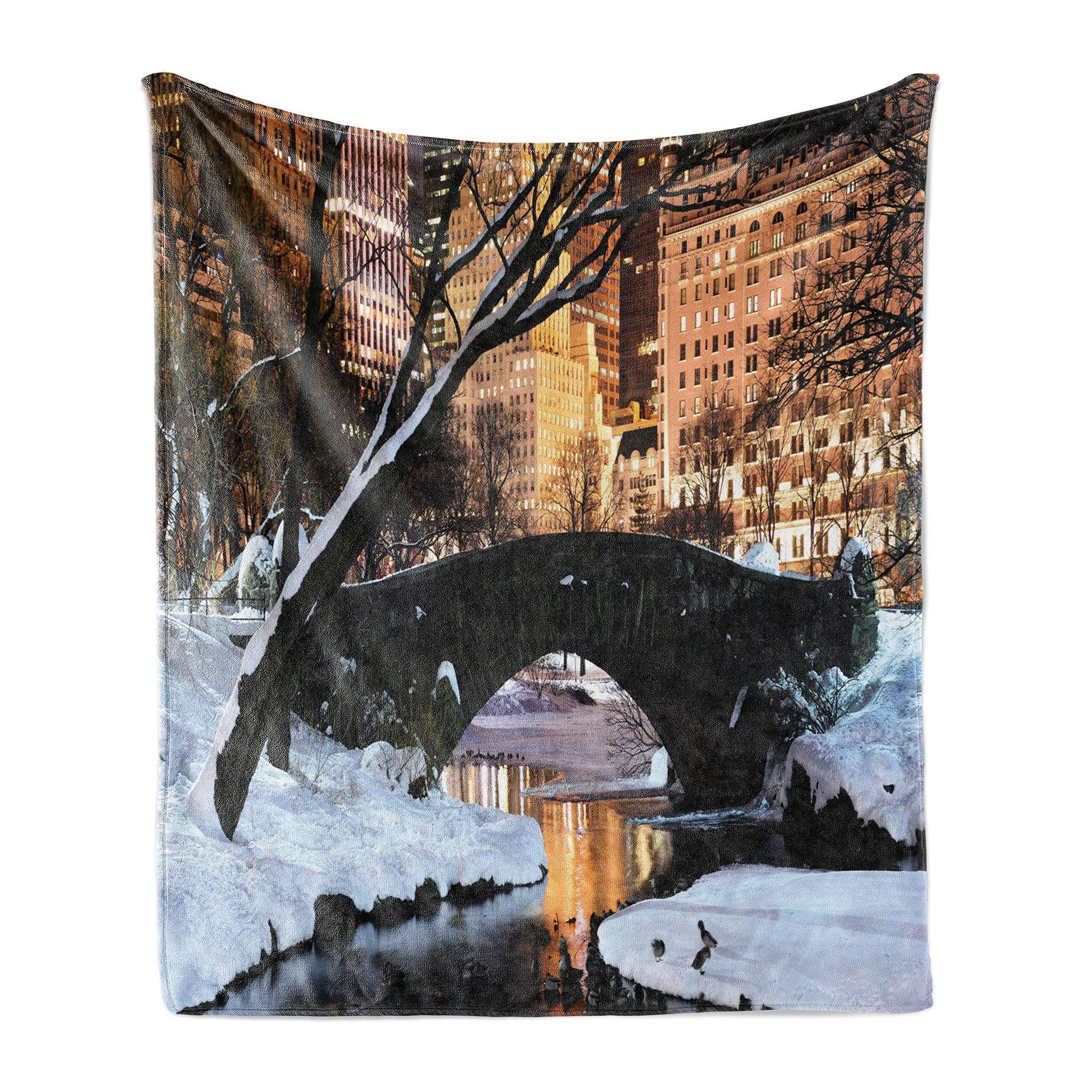 

Flannel Blanket New York Print Pattern Nap Thermal Blanket Autumn And Winter Sofa Blanket 70x100cm