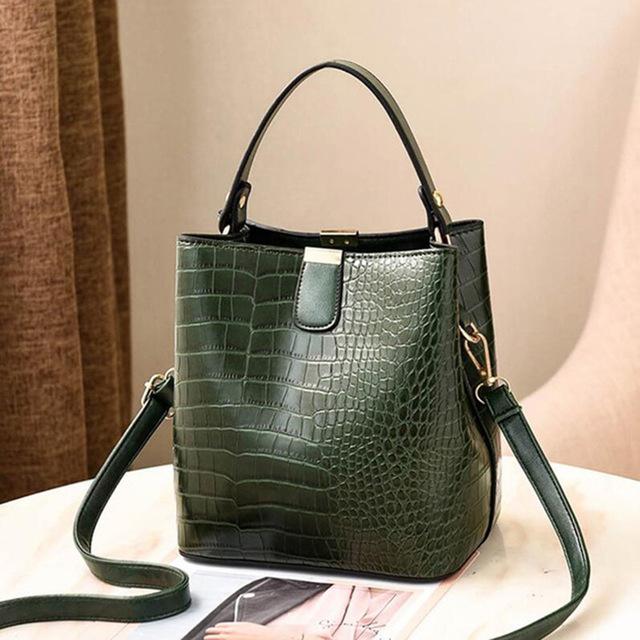 Yogodlns Retro Torebki typu kubełek z krokodylem Damska torebka krokodyl Duża pojemność Torba crossbody Torba na ramię listonoszka Portfel na telefon