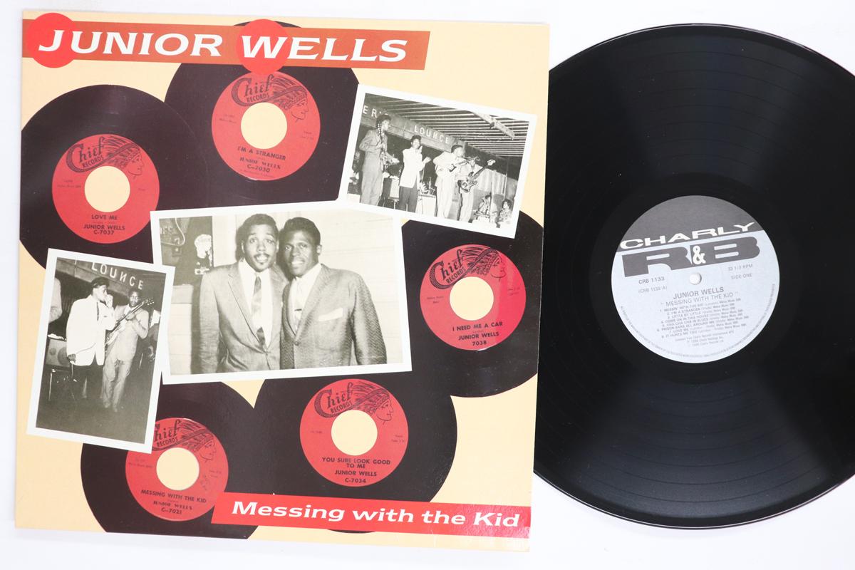 LP Record JUNIOR WELLS  Messing With The Kid CRB1133 CHARLY RB 1986 UK Blues Used