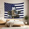 Unique Aesthetic Cartoon Tapestry American Flags Wall Tapestry Room Decor Wall Cloth Party Hanging Backdrop Cloth Cute Gift Idea