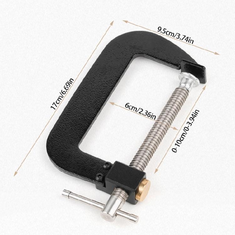 Quick Action 4 Inch G Clamp For Carpentry And DIY Projects Stable Gripping Sturdy Steel Build With Anti Corrosion Finish