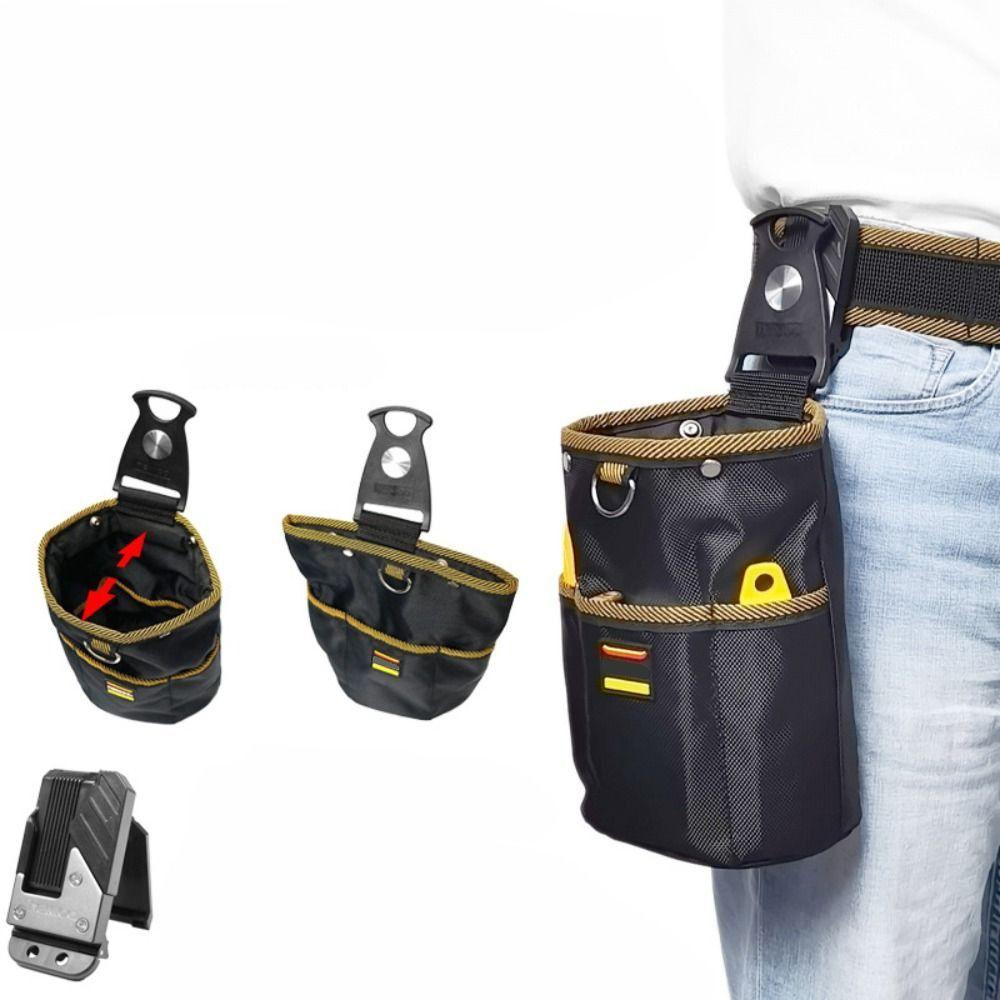 Removable Electrician Tools Storage Bag Waist Hanging Nail Bag Nylon Tool Waist Bag  Parts Bag