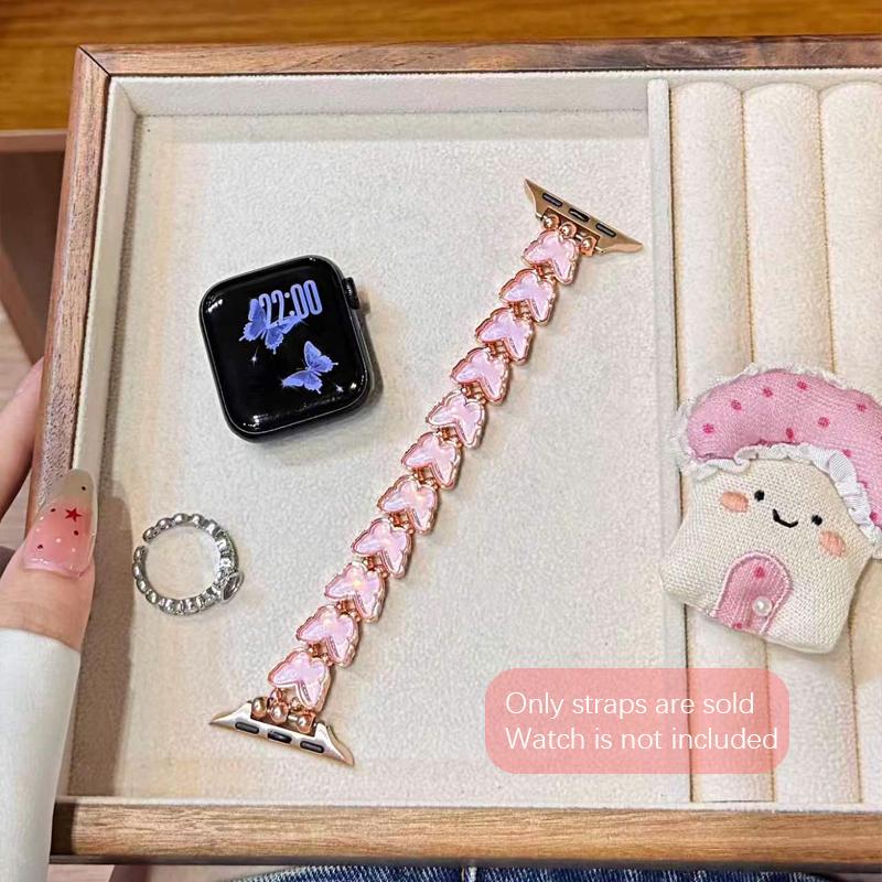 Elasticity Butterfly Diamond Band For iWatch Ultra 10 9 8 42mm 45 46mm 49mm Woman Bracelet Strap For Apple Watch 7 6 5 4 40mm 41
