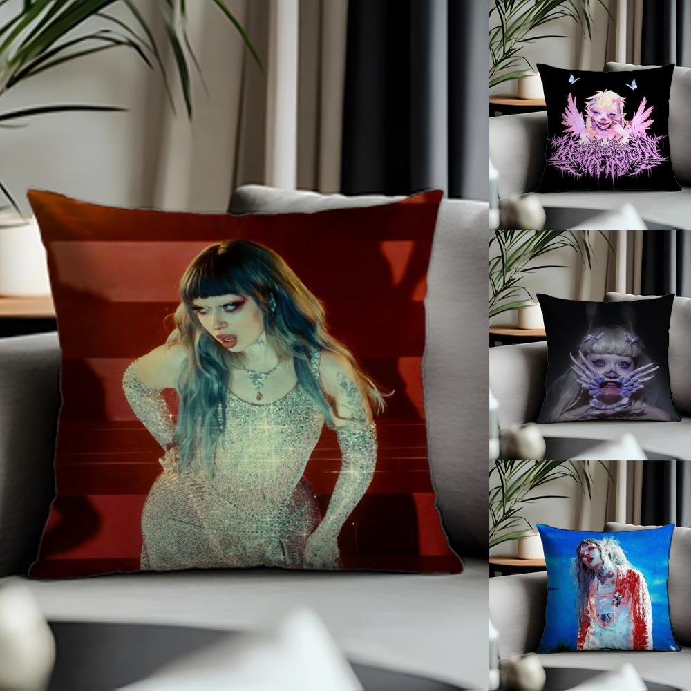 Fashion JJjazmin Beanful Cushion Cover Antidustmite Pillowcase Invisible Zipper Silky Short Plush Sofa Cushion Cover