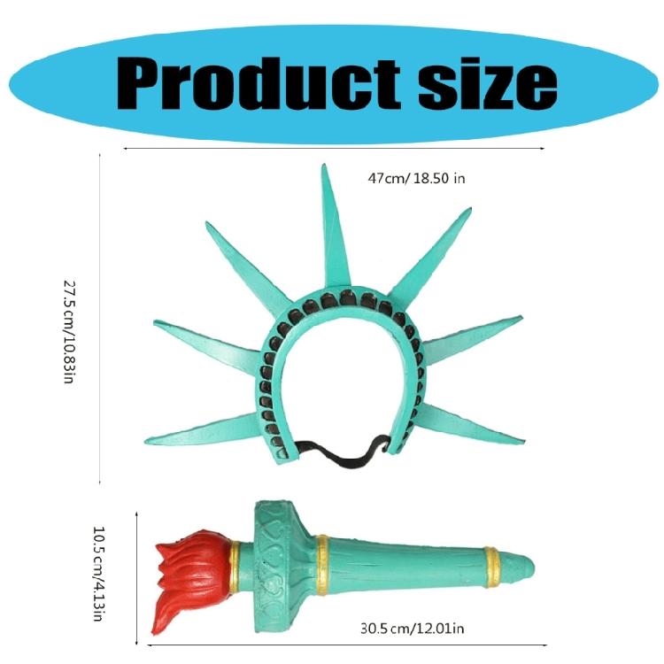 Festives Liberty Goddesses Crown Women's Halloween Headbands Cosplay Headpiece for Birthdays and Event