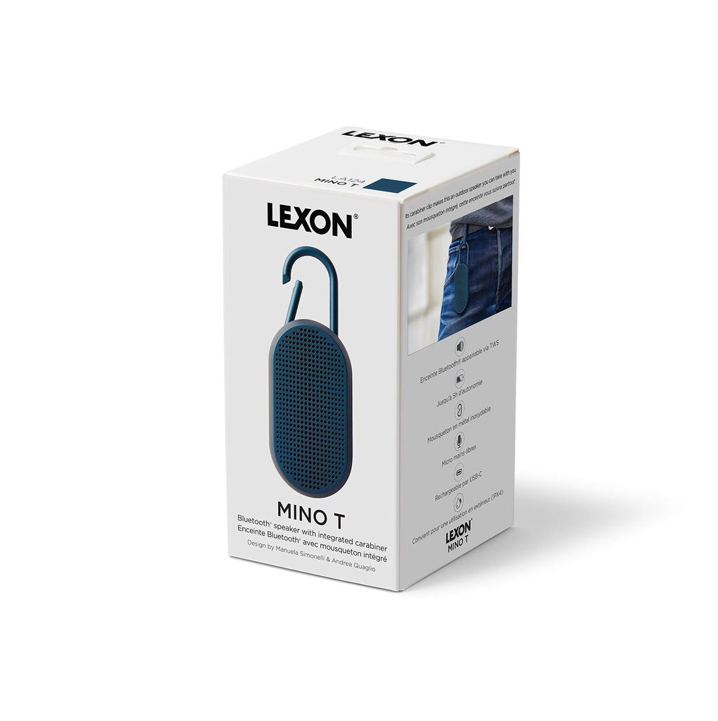 Perfect for Bluetooth waterproof speaker with carabiner LEXON MINO T LA124K9 MATT KAKHI outdoors!