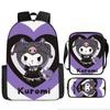 School Bag Student Backpack Cute Girl Lightweight Backpack Large Capacity Three-Piece Backpack
