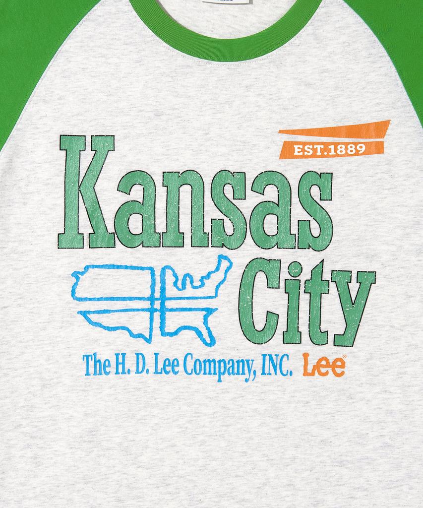 LEE Kansas Raglan Short Sleeve T-Shirt Green
