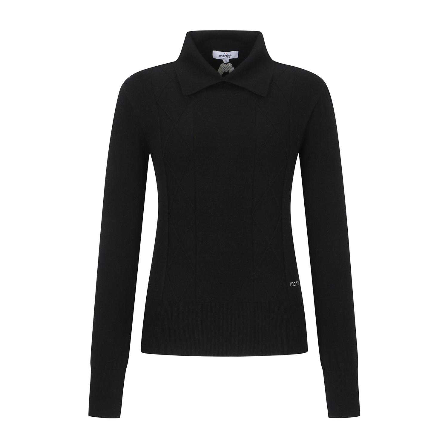 Martin Golf Argyle Knit Sweater_Black Black/085