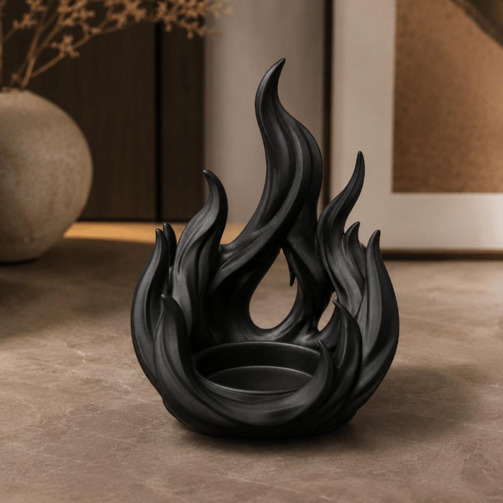 Dark Style Candlestick Rack 3D Printed Aroma Candle Display Tray Outdoor Patio