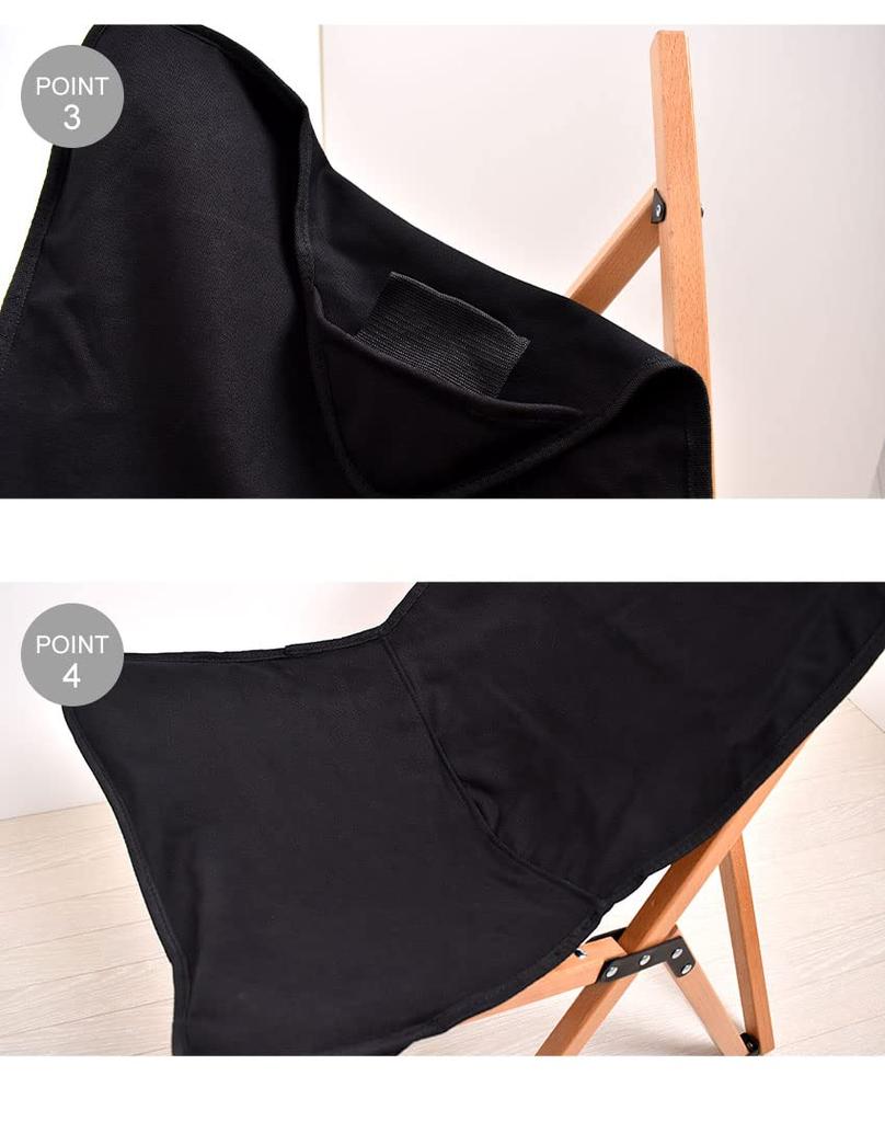 Peace Park Scaun de camping scaun exterior scaun din lemn scaun pliabil mic compact cu geantă de depozitare