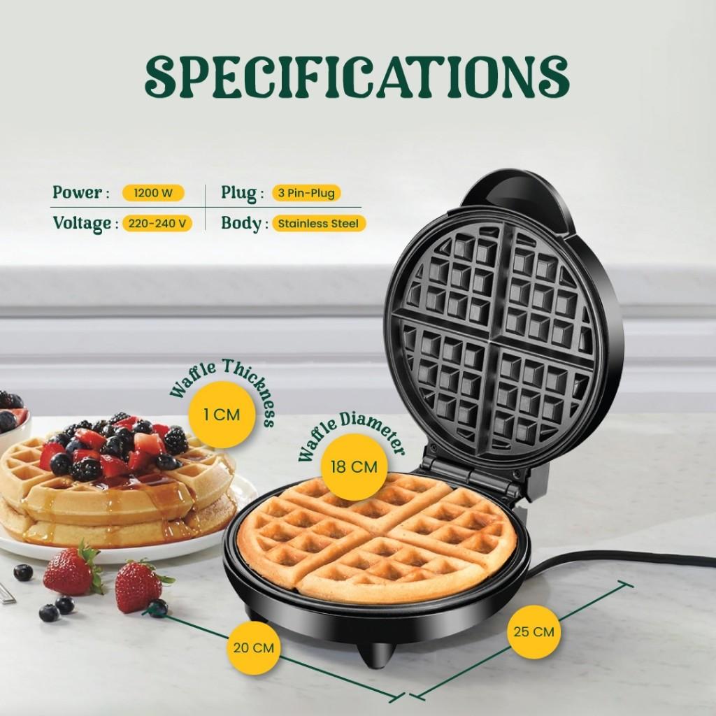 WM-25 Belgian Household Breakfast Machine Waffle Maker with Temperature Control Stainless Steel Electric Baking Pan